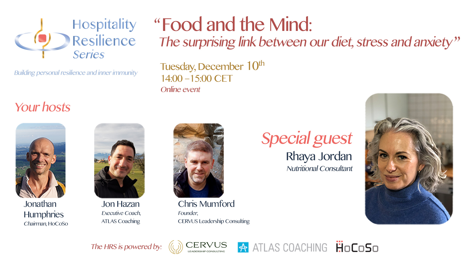 Hospitality Resilience Series - session 2 with Rhaya Jordan