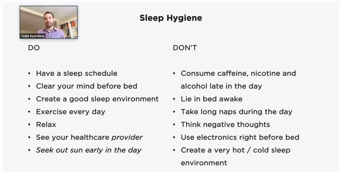 Hospitality Resilience Series - Sleep Hygiene