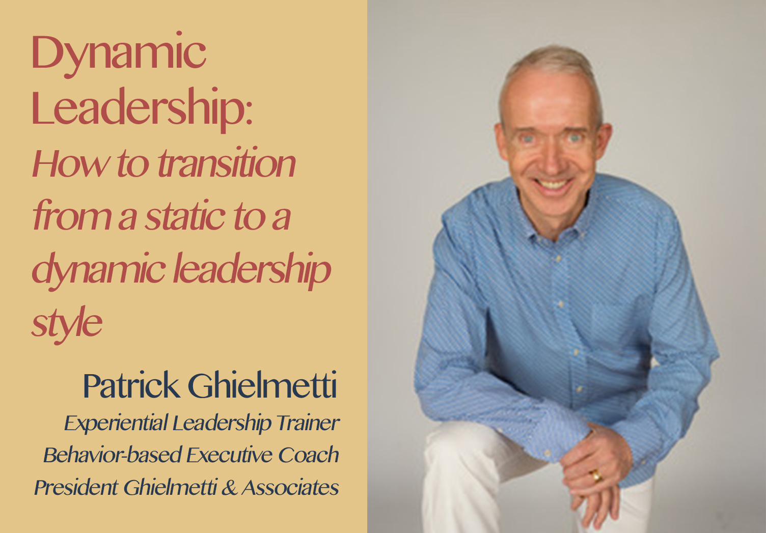 Thumbnail Hospitality Resilience Series on Dynamic Leadership with Patrick Ghielmetti