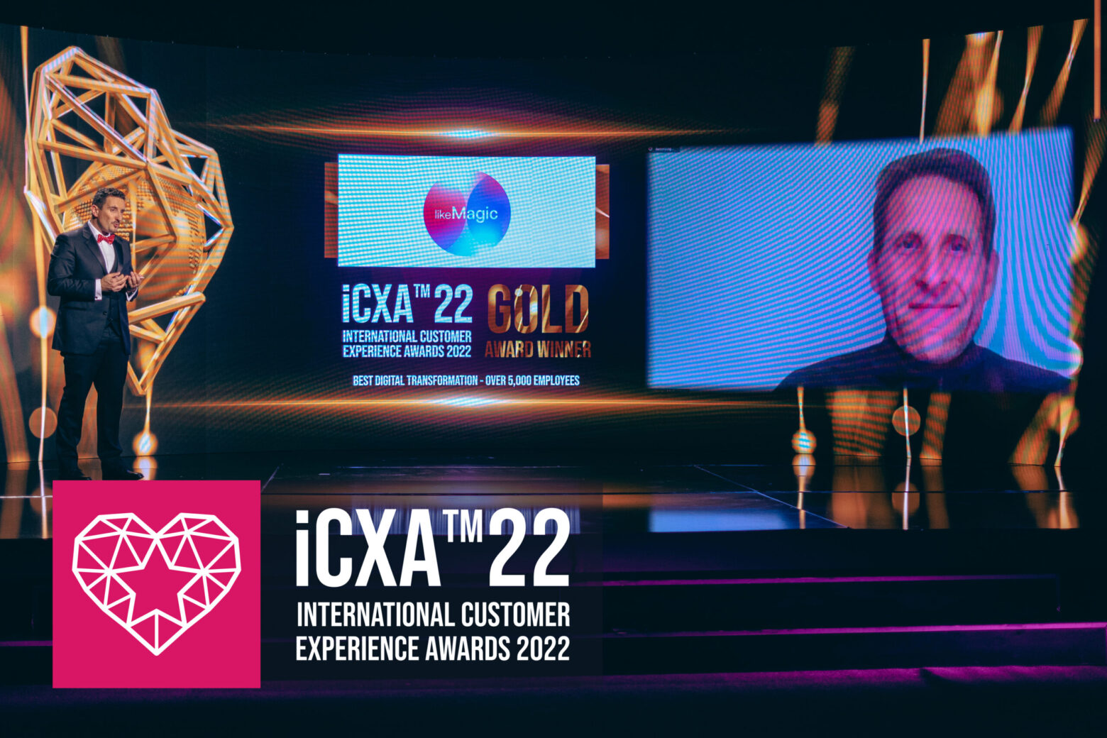 Gold Award winner at the ICXA MArkus Feller for likeMAgic